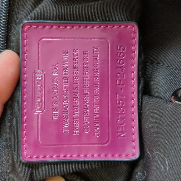 Coach Stripe Wool Tote and Handbag - Picture 11 of 14